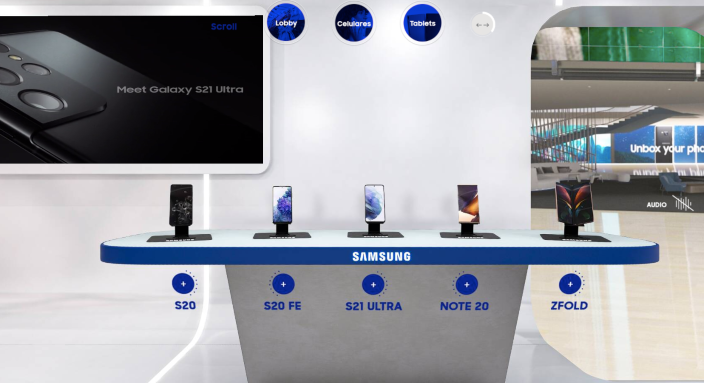 Visite nuestra tienda sin salir de casa, la nueva experiencia de Samsung